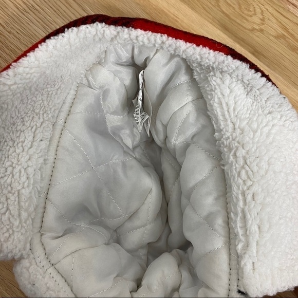 Eskimo Buffalo Plaid Hat Sz 2-4 Red Black - Picture 6 of 6